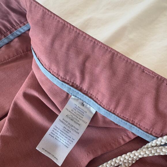 Faherty Mens Shorts Size 38 Stretch Hybrid Casual Chino Golf Red - Picture 3 of 5